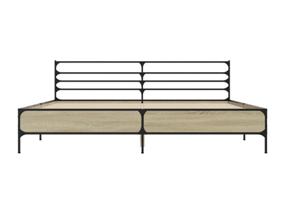 Struttura letto in legno ingegnerizzato marrone, 200 x 200 cm