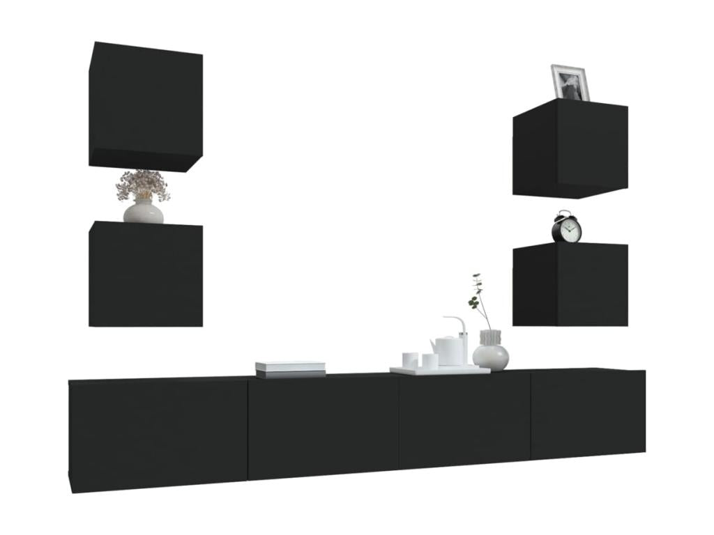 Mobili per la casa in legno ingegnerizzato nero