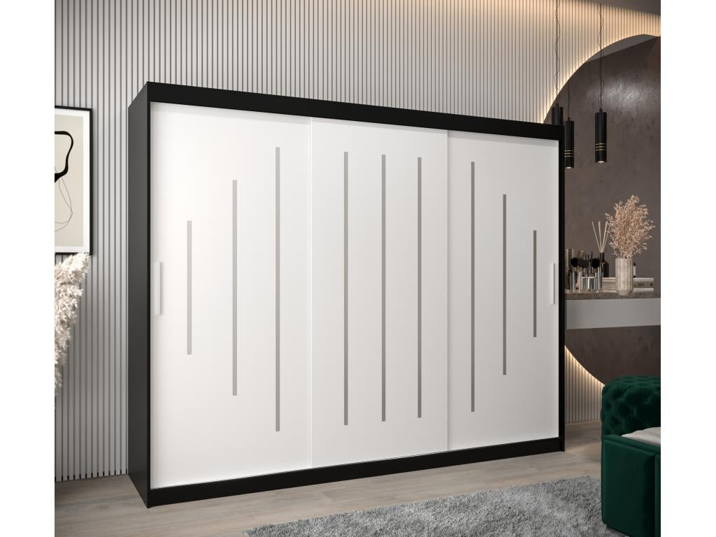 Armadio nero, 250 x 62 x 200 cm