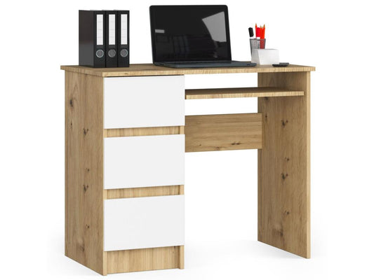 Mobili per la casa in legno di quercia bianca, 90 x 50 x 77 cm