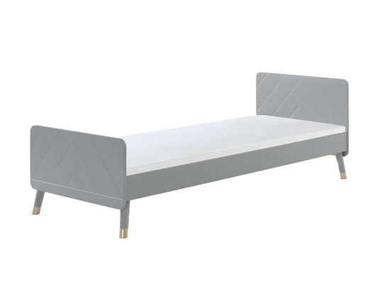 Letto grigio, 90 x 200 cm