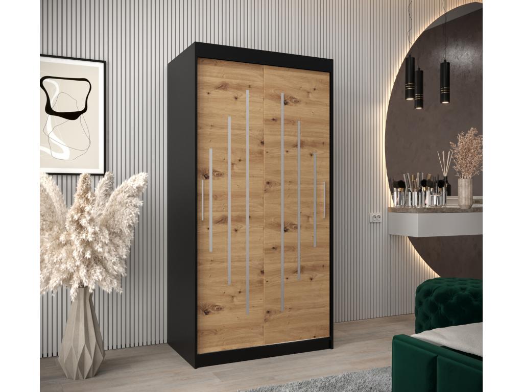 Armadio nero, 100 x 62 x 200 cm