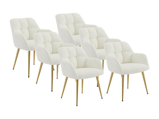 Mobili per la casa in tessuto bouclé bianco