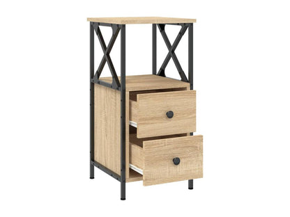 Tavolo in legno ingegnerizzato marrone, 34 x 35,5 x 70 cm