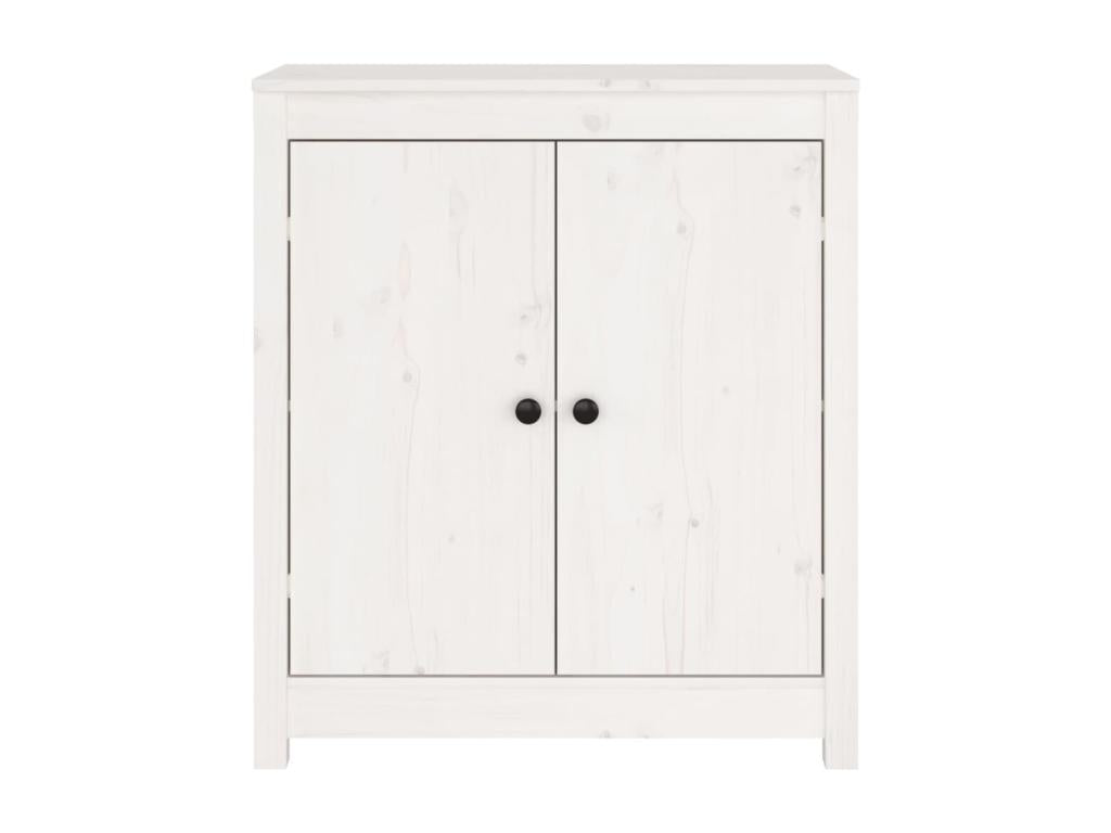 Credenza in legno massello bianco, 70 x 35 x 80 cm