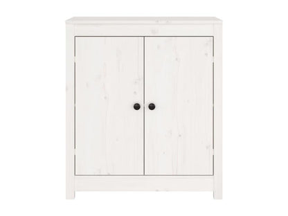 Credenza in legno massello bianco, 70 x 35 x 80 cm