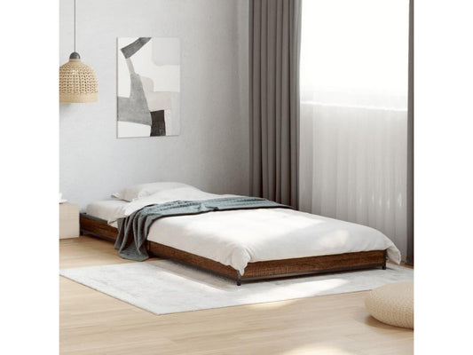 Struttura letto in legno ingegnerizzato marrone, 90 x 200 cm