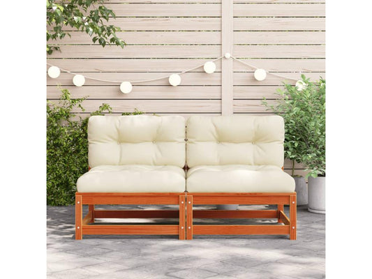 Divano in legno di pino marrone