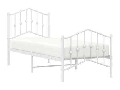 Materasso in metallo bianco, 75 x 190 cm