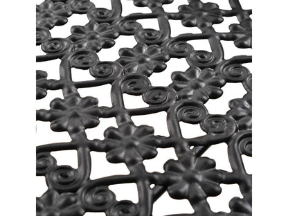 Tavolo in metallo nero, 58 x 35 x 72 cm