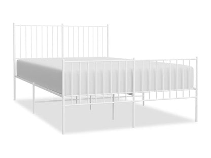 Struttura letto in metallo bianco, 140 x 200 cm