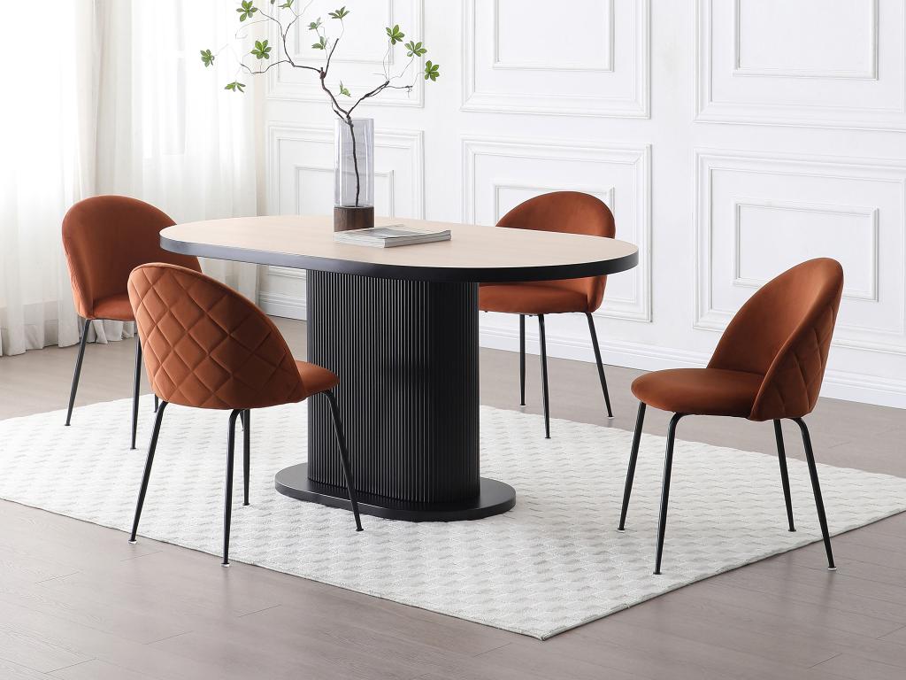 Mobili per la casa in velluto nero