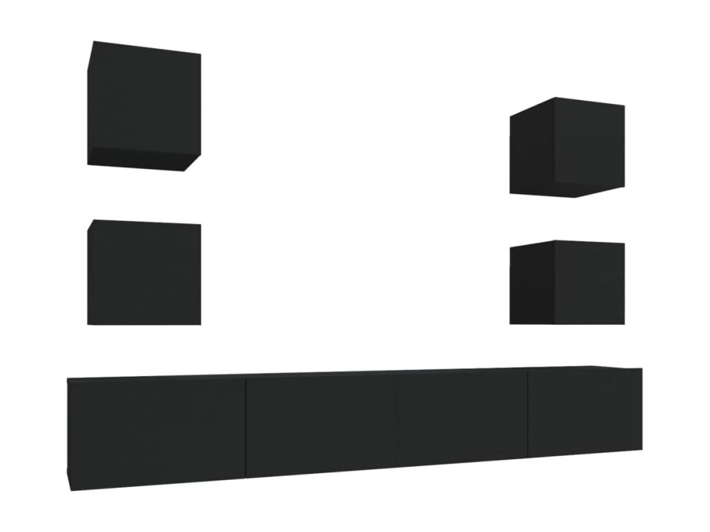 Mobili per la casa in legno ingegnerizzato nero