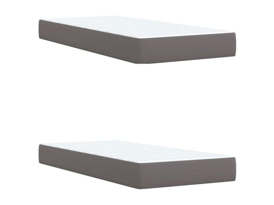 Materasso in similpelle grigia, 200 x 200 cm