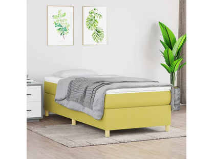 Letto in tessuto verde, 90 x 190 cm