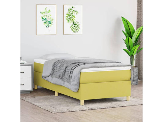 Letto in tessuto verde, 90 x 190 cm