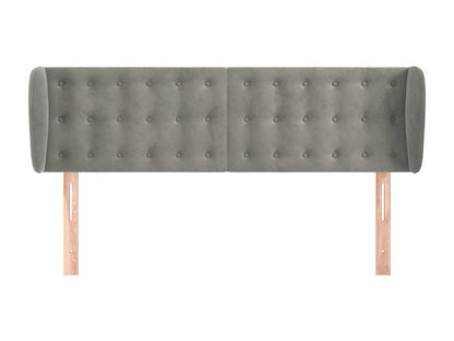 Letto in velluto grigio, 147 x 23 x 78 cm