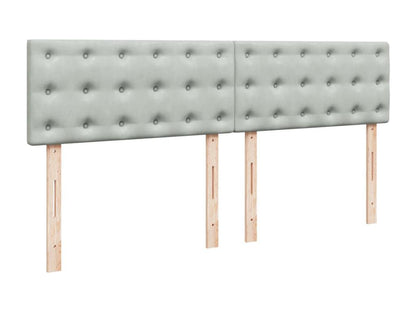 Materasso in velluto grigio, 180 x 200 cm