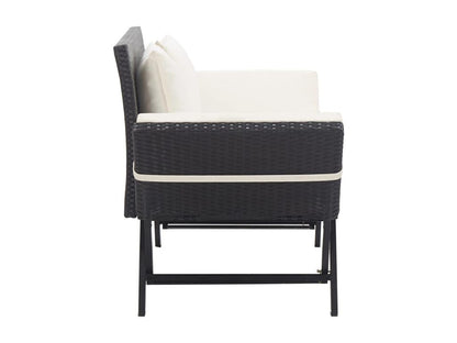 Panca nera, 130 x 70 x 80 cm