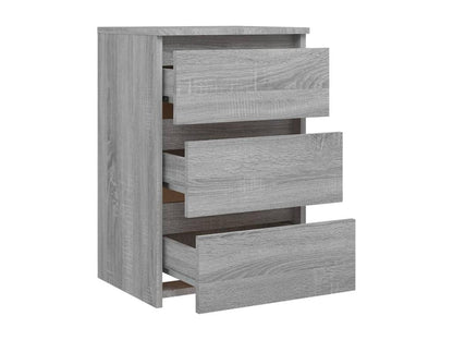 Tavolo in legno ingegnerizzato grigio, 40 x 35 x 62,5 cm