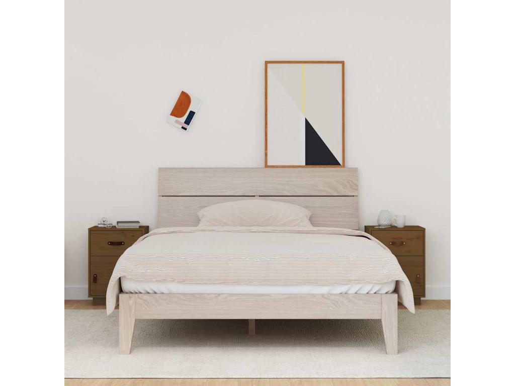 Mobili per la casa in legno di pino marrone, 40 x 34 x 55 cm