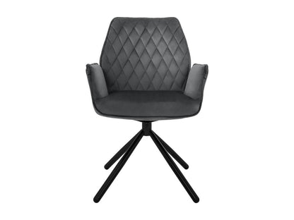 Sedia in velluto antracite