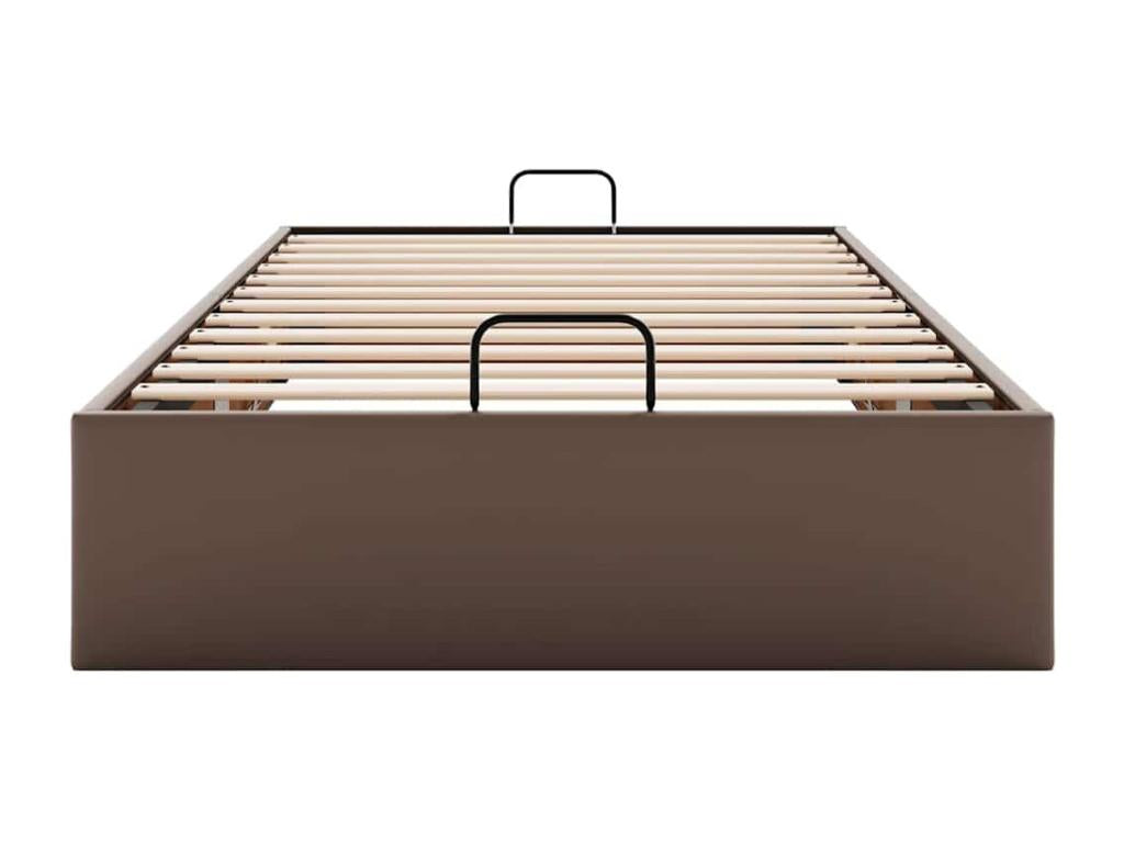 Materasso in similpelle marrone, 90 x 200 cm