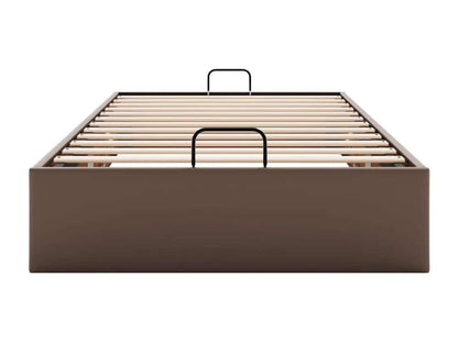 Materasso in similpelle marrone, 90 x 200 cm