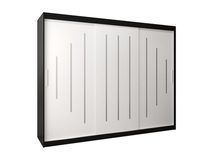 Armadio nero, 250 x 62 x 200 cm