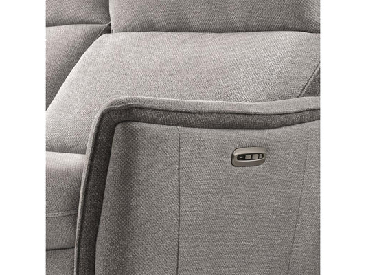 Divano in tessuto grigio