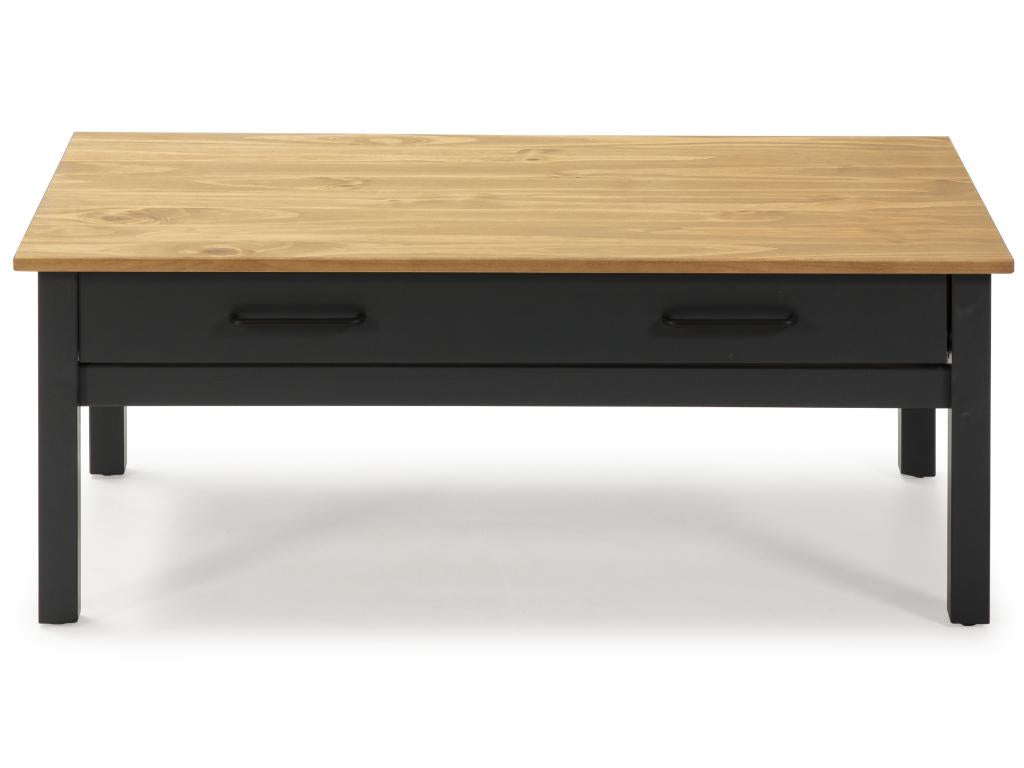 Tavolino da caffè in legno di pino blu