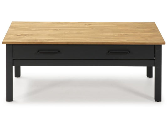 Tavolino da caffè in legno di pino blu