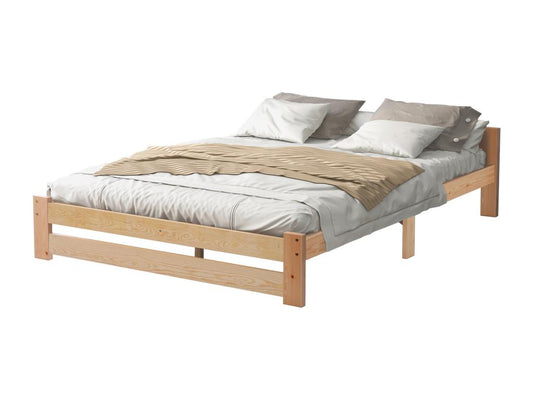 Letto in legno massello bianco, 200 x 140 cm