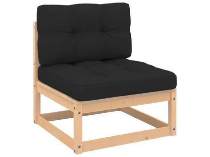 Set di mobili da esterno in legno di pino naturale