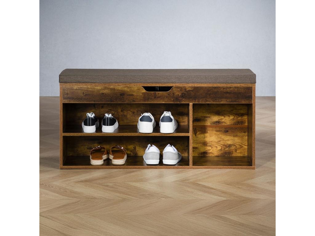 Panca marrone, 104 x 48 x 30 cm