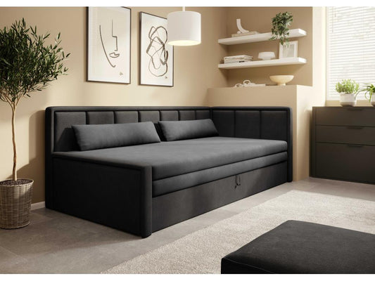 Divano in tessuto antracite