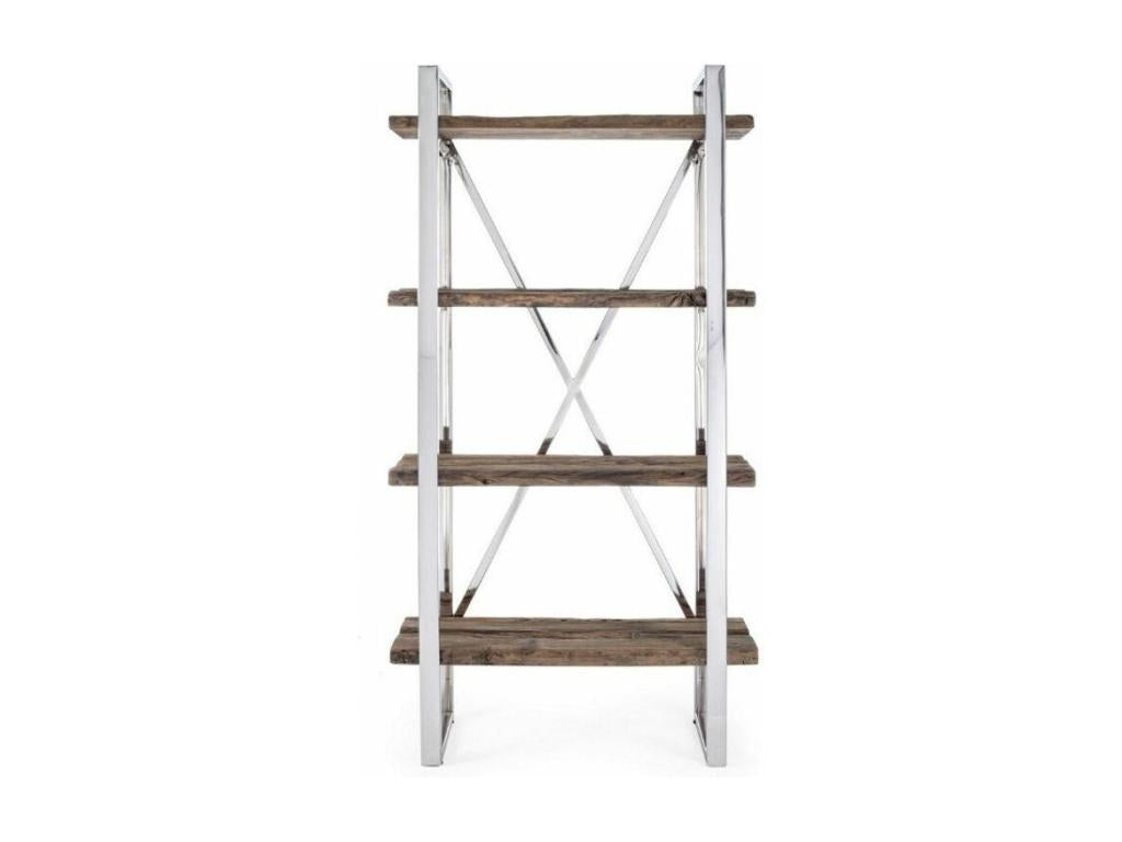 Libreria in legno massello marrone