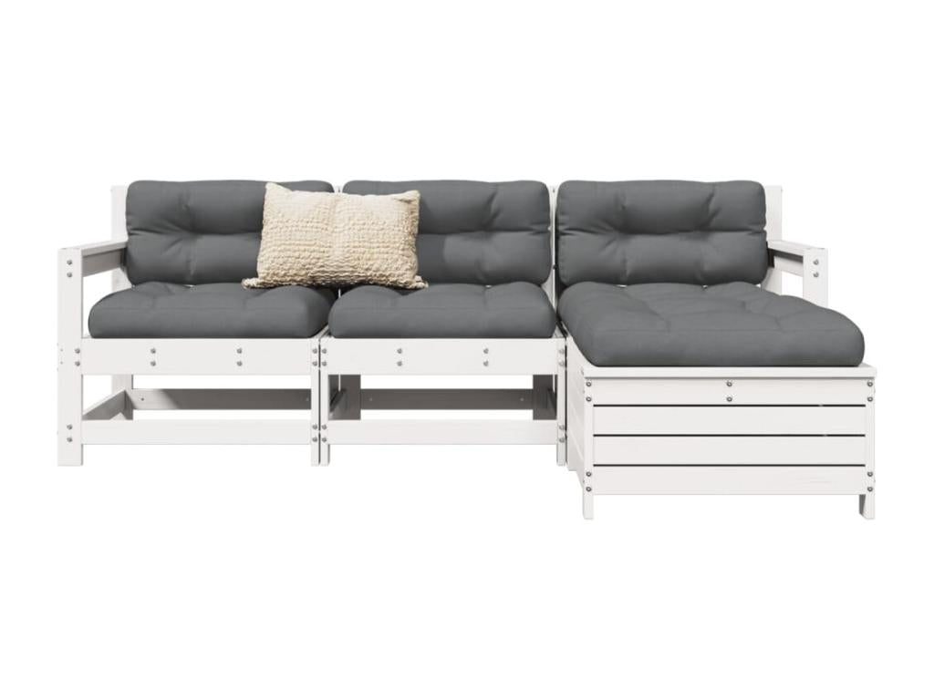 Set di mobili da esterno in legno di pino bianco