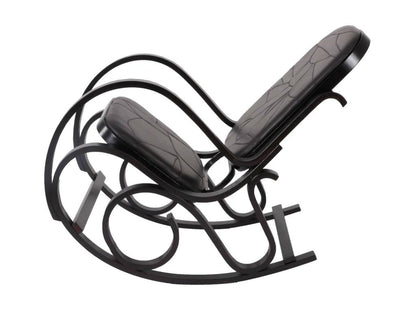 Poltrona in pelle marrone