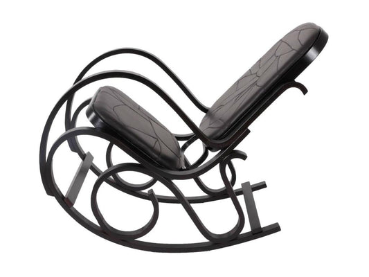 Poltrona in pelle marrone