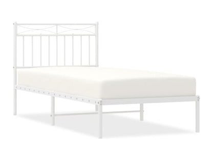 Struttura letto in metallo bianco, 90 x 200 cm