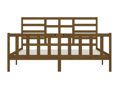 Materasso in legno di pino marrone, 200 x 200 cm