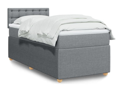 Materasso in tessuto grigio, 90 x 190 cm