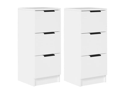 Credenza in legno ingegnerizzato bianco, 30 x 30 x 70 cm
