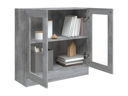 Armadio in legno ingegnerizzato grigio, 82,5 x 30,5 x 80 cm