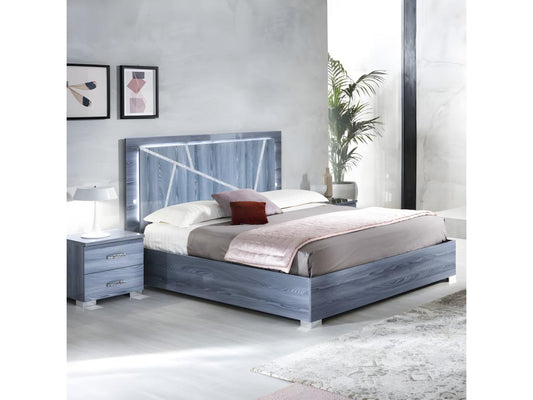 Letto grigio, 160 x 200 cm