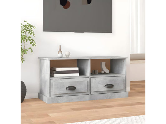 Mobile TV in legno ingegnerizzato grigio, 93 x 35,5 x 45 cm
