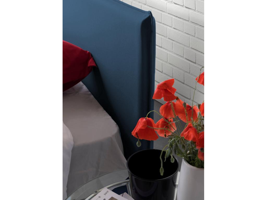 Materasso in tessuto blu, 160 x 200 cm