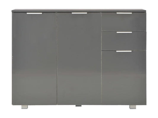 Credenza grigia, 107 x 35 x 80,5 cm