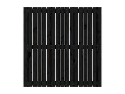 Letto in legno massello nero, 108 x 3 x 110 cm